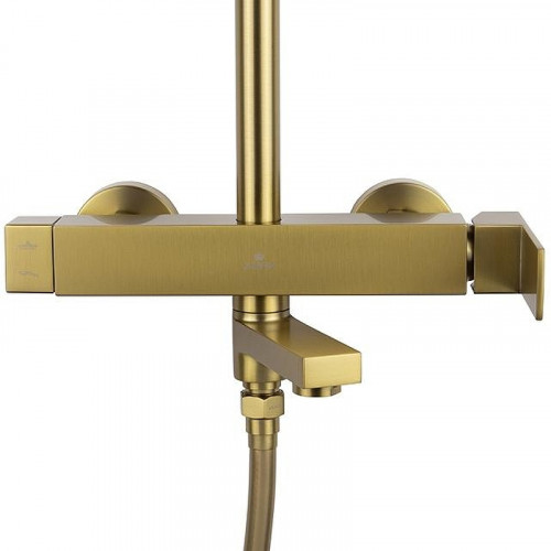 Душевая система Kaiser Cube 01582-3 Шлифованное золото