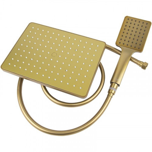 Душевая система Kaiser Cube 01582-3 Шлифованное золото