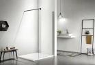 Душевая перегородка Azario Chicago 80 AZ-NAR6310 800 Black профиль Черный стекло прозрачное