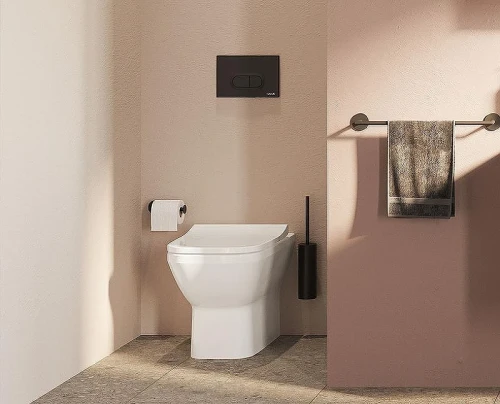 Кнопка смыва для инсталляции Vitra Loop O 740-0511 Черная матовая