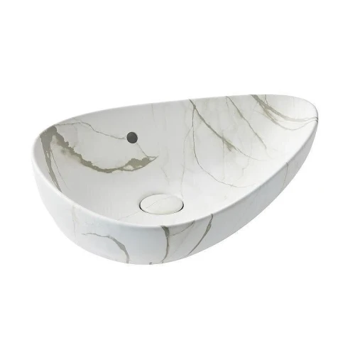 Раковина накладная Jacob Delafon Nouvelle Vague Vessel 56 EVI302-HYC цвет White marble