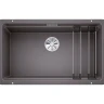 Кухонная мойка Blanco Etagon 700-U Silgranit 525168 Темная скала искусственный камень (литьевой мрамор) встраиваемый