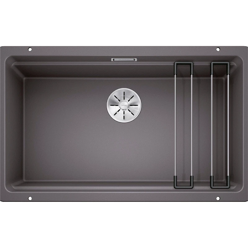 Кухонная мойка Blanco Etagon 700-U Silgranit 525168 Темная скала искусственный камень (литьевой мрамор) встраиваемый