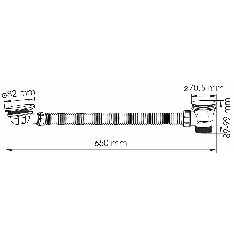 Слив-перелив WasserKRAFT A333 click-clack Розовое золото