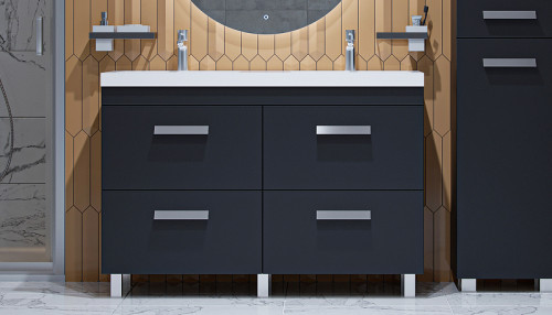 Тумба под раковину Velvex Orlando 120 tn.ORL.CLA.120.4Y Графит