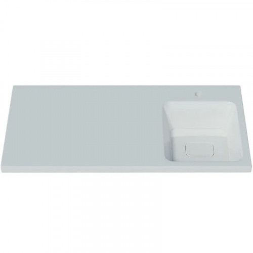 Раковина Orange Камилла 100 OP-100RAR с местом под стиральную машину Белая искусственный камень (литьевой мрамор) с местом под стиральную машину, полувстраиваемая