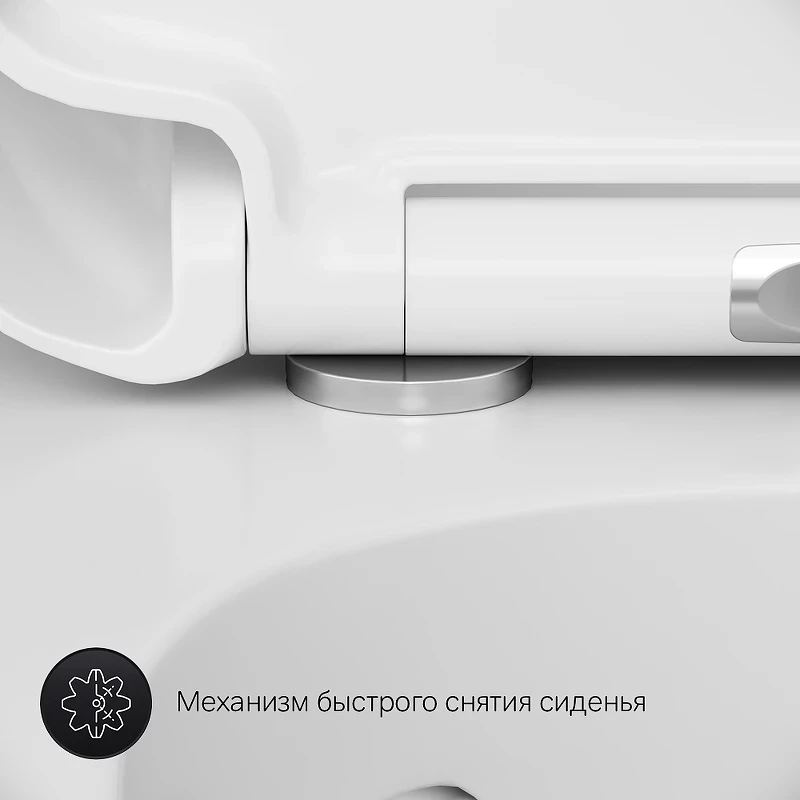 Унитаз AM.PM Sensation FlashClean CK30H0904W подвесной с гигиеническим душем и ершиком с сиденьем Микролифт фарфор подвесной