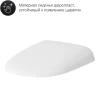 Унитаз AM.PM Sensation FlashClean CK30H0904W подвесной с гигиеническим душем и ершиком с сиденьем Микролифт фарфор подвесной