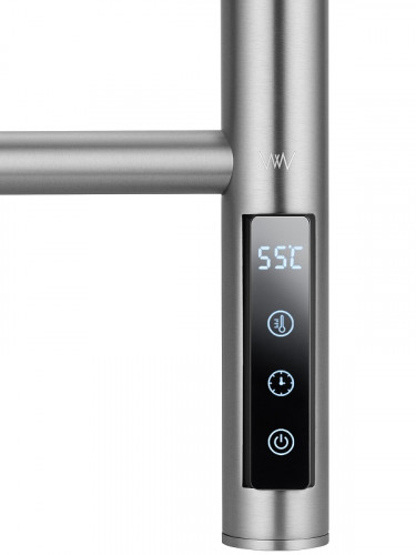 Электрический полотенцесушитель Wonzon & Woghand Bonn 45х90,4 R WW-AL409-BR цвет Брашированный никель