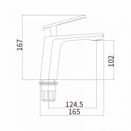 Смеситель для раковины Fashun A1081-8 цвет Белый