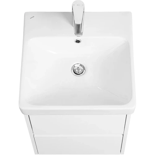 Тумба с раковиной Aquaton Сканди 45 1A2516K0SD010 подвесная Белая МДФ / ЛДСП