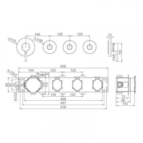 Смеситель для душа Raglo R20.273 цвет Хром