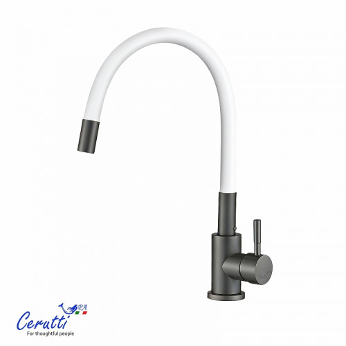 Cмеситель для кухни Ceruttispa Атэна (Atena) GG-W CT12145 12145 цвет Графит Белый
