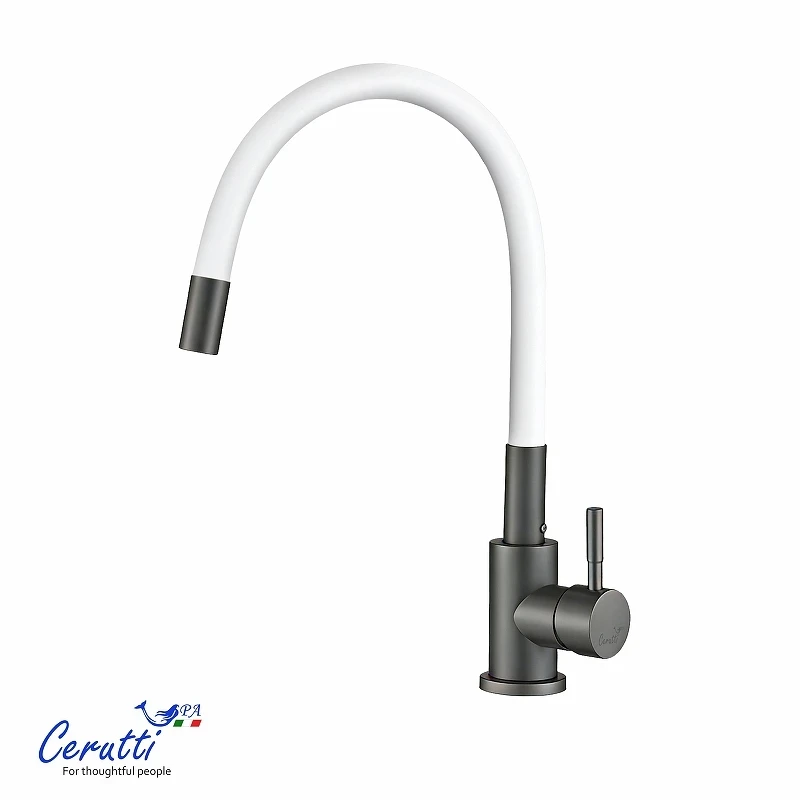 Cмеситель для кухни Ceruttispa Атэна (Atena) GG-W CT12145 12145 цвет Графит Белый