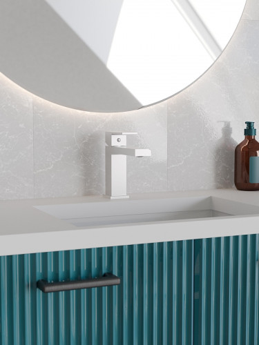 Смеситель для раковины Knotlor Stable KN-20/WY цвет Белый матовый