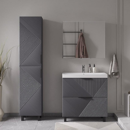 Зеркальный шкаф Volna Geometry 80 szGEOMETRY80 цвет Белый