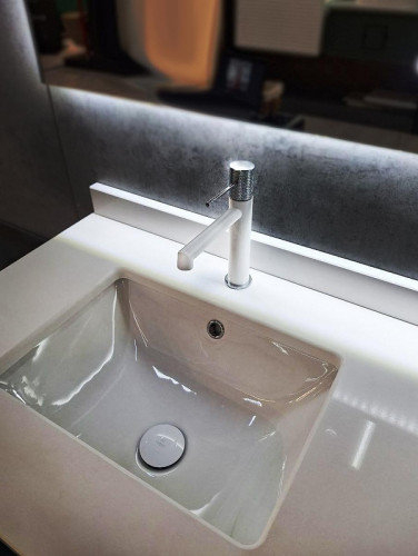 Смеситель для раковины AltroBagno Intento 0132 MW цвет Белый матовый