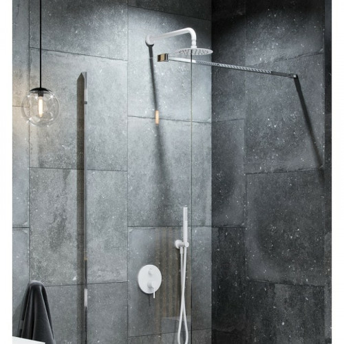 Душевая система Excellent Pi Arex AREX.SET.1245WH Белая латунь встраиваемый