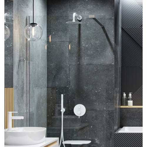 Душевая система Excellent Pi Arex AREX.SET.1245WH Белая латунь встраиваемый