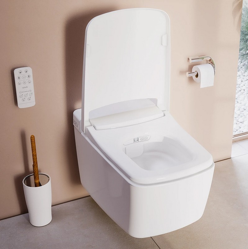 Унитаз биде Vitra V-Care Prime 7231B403-6216 подвесной с сиденьем Микролифт фарфор подвесной
