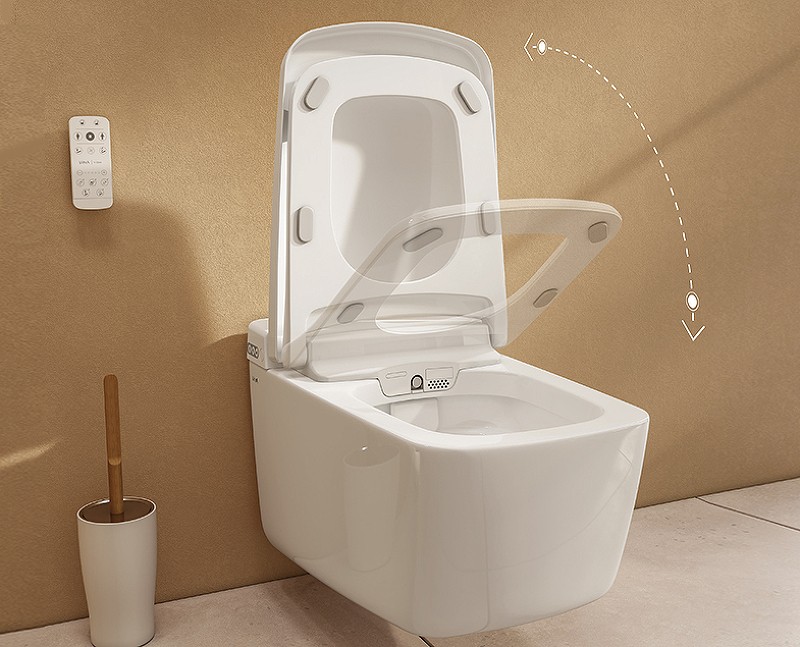 Унитаз биде Vitra V-Care Prime 7231B403-6216 подвесной с сиденьем Микролифт фарфор подвесной