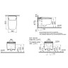 Унитаз биде Vitra V-Care Prime 7231B403-6216 подвесной с сиденьем Микролифт фарфор подвесной