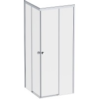 Душевой уголок AM.PM X-Joy 80х80 W94G-403-8080-МТ1К профиль Хром матовый стекло прозрачное