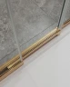 Душевой уголок Cezares Molveno 90x90 MOLVENO-AF-31-90-C-BORO-IV профиль Брашированное золото стекло прозрачное