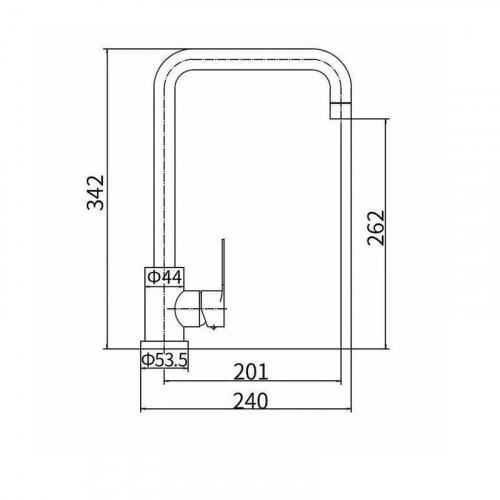 Смеситель для кухни Fashun A54201 цвет Сатин