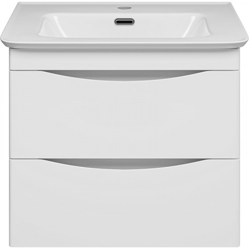 Тумба с раковиной Misty Мираж 60 УТ000025392 подвесная Белая