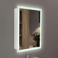 Зеркальный шкаф Alavann Rita 60 ALV0289002 с подсветкой цвет Белый