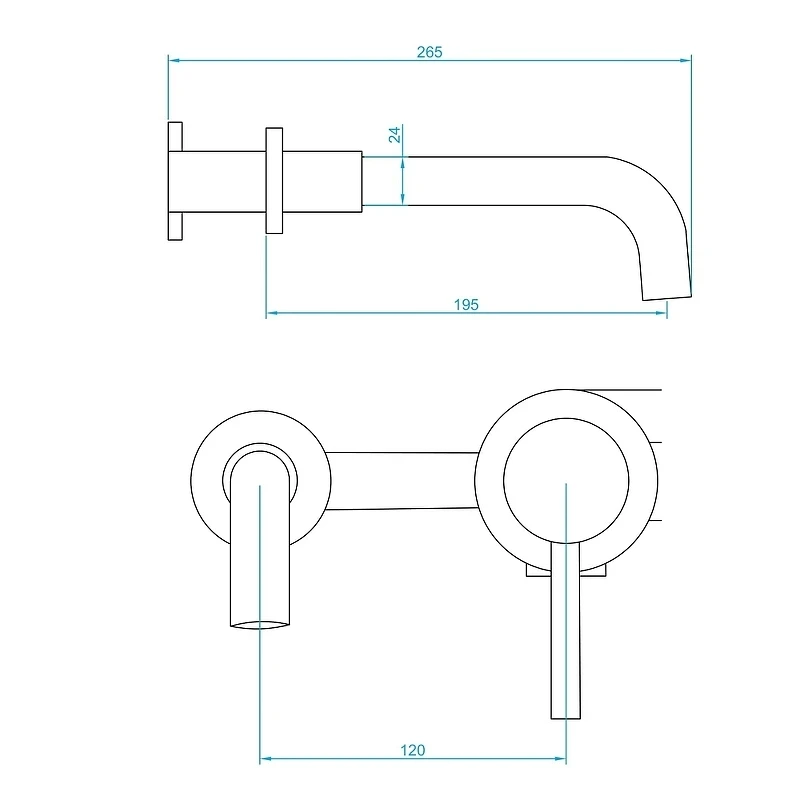 Смеситель для раковины RGW Shower Panels SP-47B 51140547-04 Черный матовый