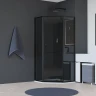 Душевой уголок RGW Hotel (Отель) HO-084B 90х90 350608499-34 профиль Черный стекло тонированное
