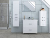 Зеркало Aquaton Отель 80 1A101302OT010 с подсветкой с функцией антипар МДФ / ЛДСП, стекло