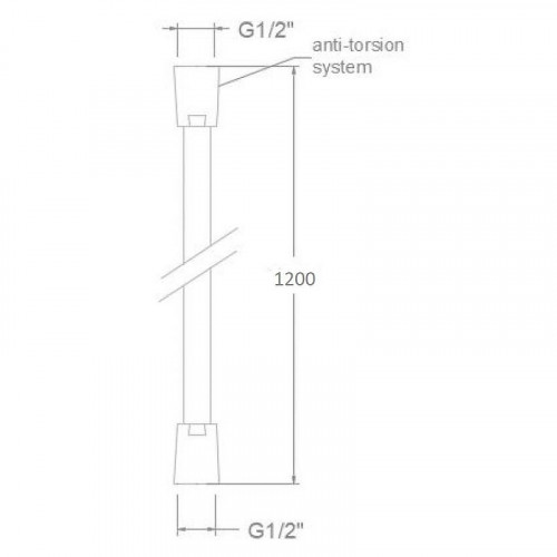 Душевой шланг Ramonsoler Accesorios 1121NM Черный матовый