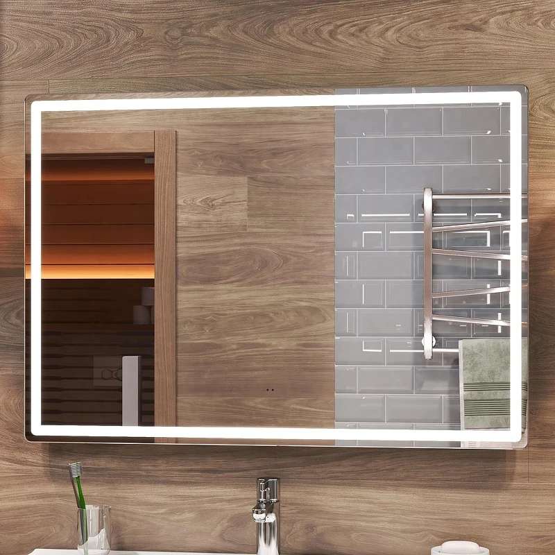 Зеркало Vigo Geometry Comfort 100 064 с подсветкой с бесконтактным выключателем и подогревом