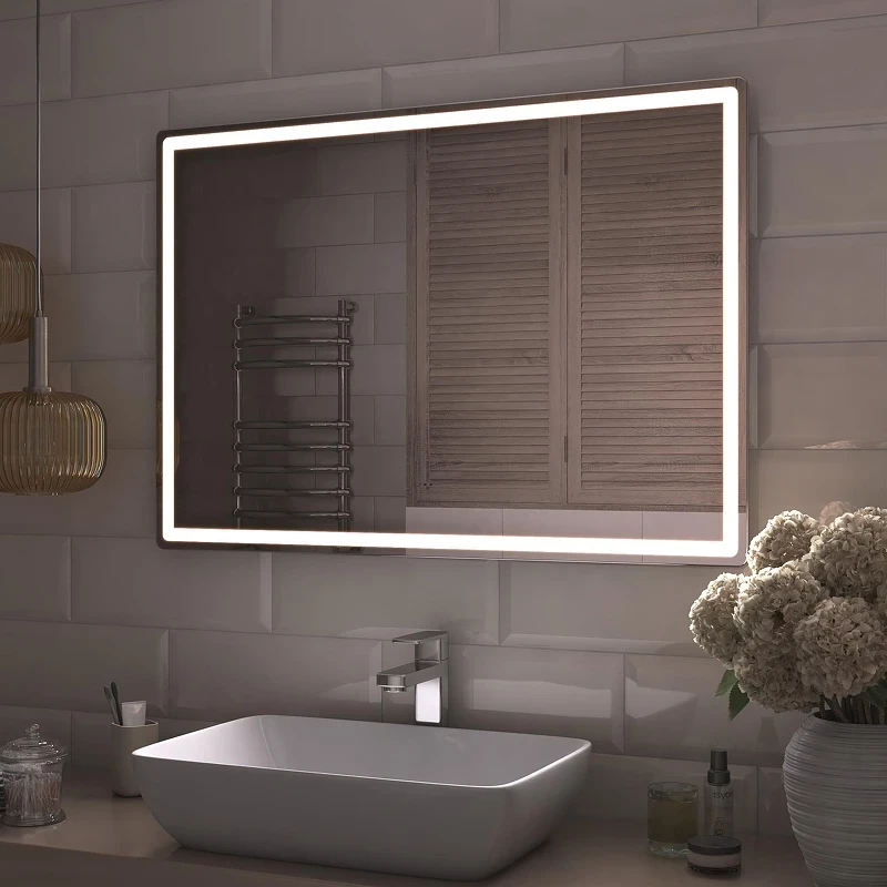 Зеркало Vigo Geometry Comfort 100 064 с подсветкой с бесконтактным выключателем и подогревом