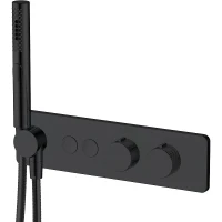 Смеситель для душа Allen Brau Liberty 5.33010-31 с термостатом Черный матовый латунь встраиваемый