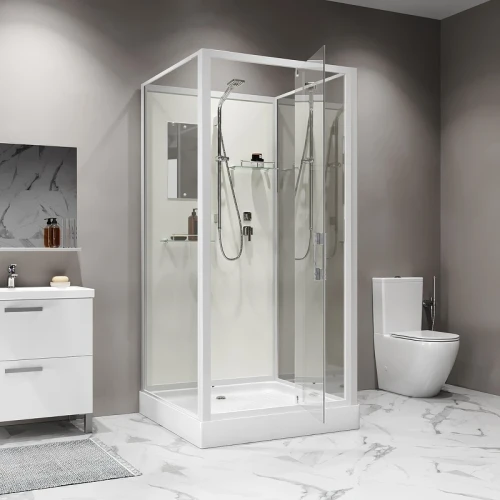Душевая кабина Niagara Standart 80х80 ST80/15Q/BK без гидромассажа