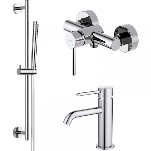 Комплект смесителей Aquatek Европа AQ1331CR Хром латунь