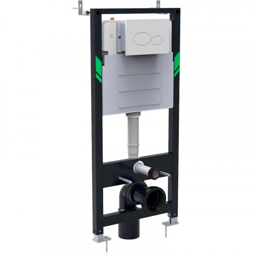 Инсталляция Black&White Universe WI-0900 0900WI без клавиши смыва нержавеющая сталь