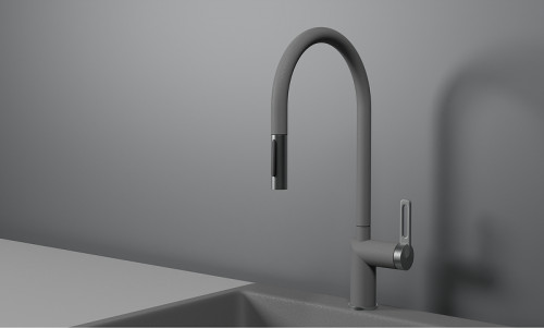 Смеситель для кухни Granula 8172 цвет Алюминиум