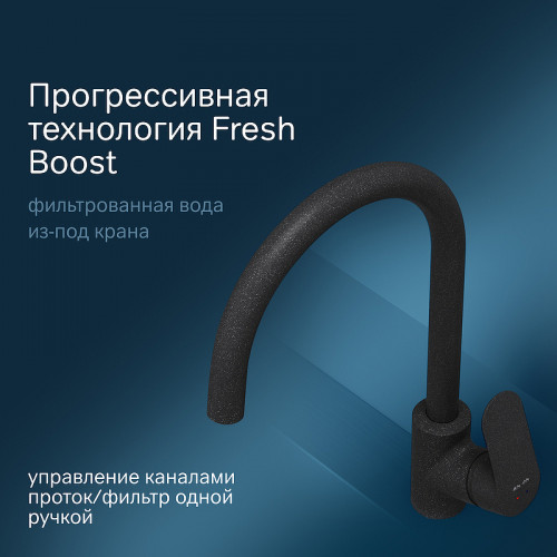 Смеситель для кухни AM.PM Like F8007722 Черный латунь