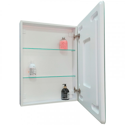 Зеркальный шкаф Reflection Chill  600х800 RF2316CH с подсветкой Белый матовый МДФ / ЛДСП, стекло