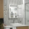 Зеркальный шкаф Reflection Chill 600х800 RF2316CH с подсветкой Белый матовый МДФ / ЛДСП, стекло