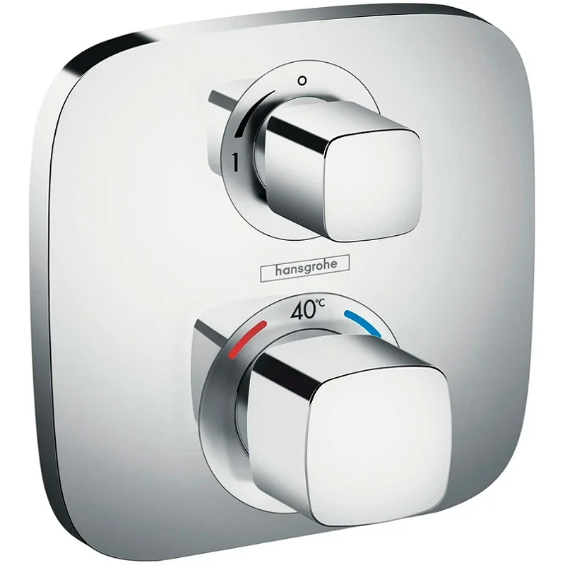 Смеситель для душа Hansgrohe Ecostat E 15707000 с термостатом Хром латунь встраиваемый