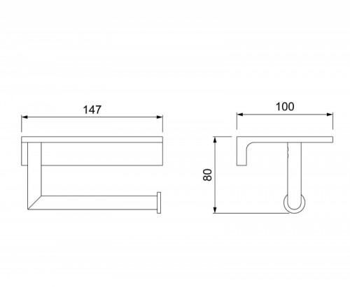 Держатель туалетной бумаги Timo Selene 10040/00 Хром