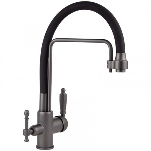 Смеситель для кухни Viko V-5617 Графит Черный латунь
