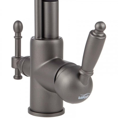 Смеситель для кухни Viko V-5617 Графит Черный латунь