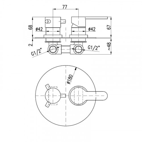 Смеситель для душа Rav Slezak Zambezi ZA086K цвет Хром